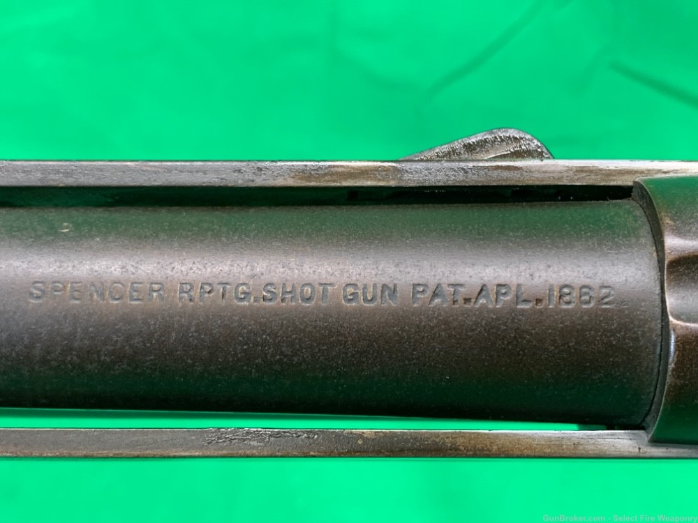 RARE Antique Spencer Bannerman 1890 the First Pump Shotgun 12 ga-img-27