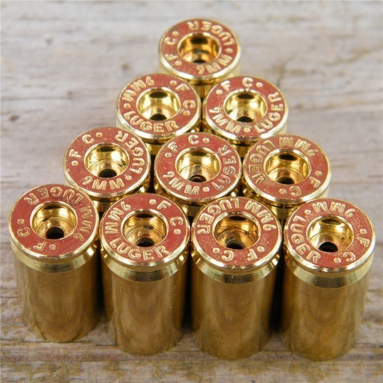 1000 pc 9mm FC (Federal) Commercial Brass Decapped Clean-img-0