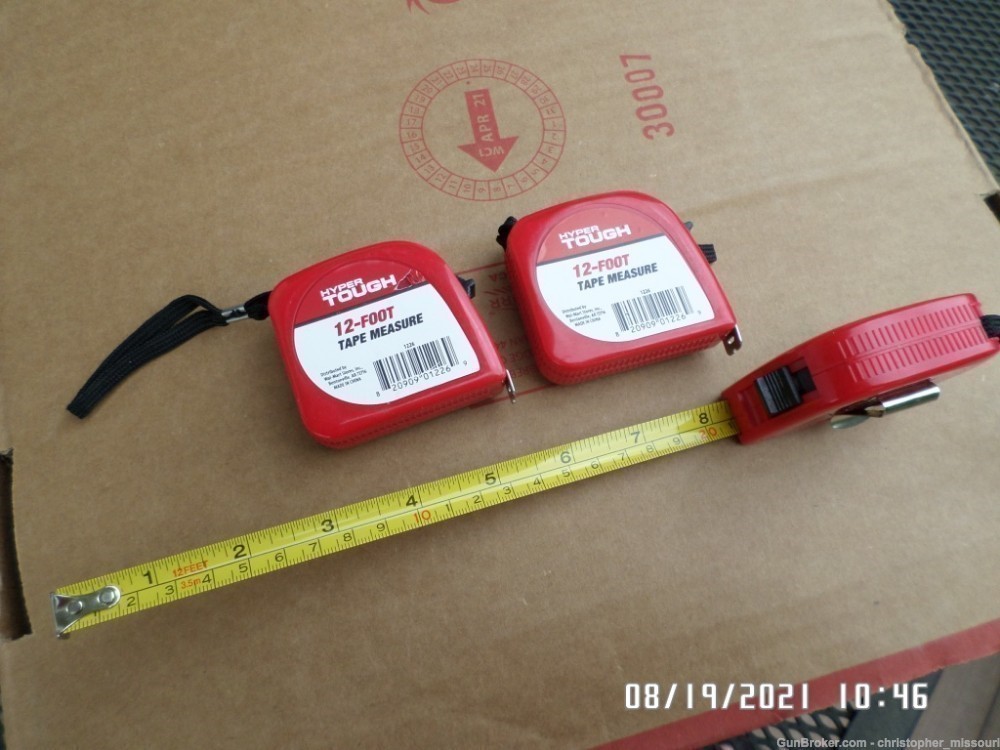 Hyper Tough brand 12-foot tape measure English & Metric units-img-2