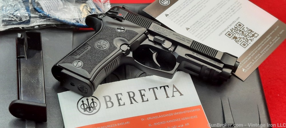Beretta 80x Cheetah DA/SA .380 pistol 3.9" barrel *J80XBLK13* NIB! NR-img-2
