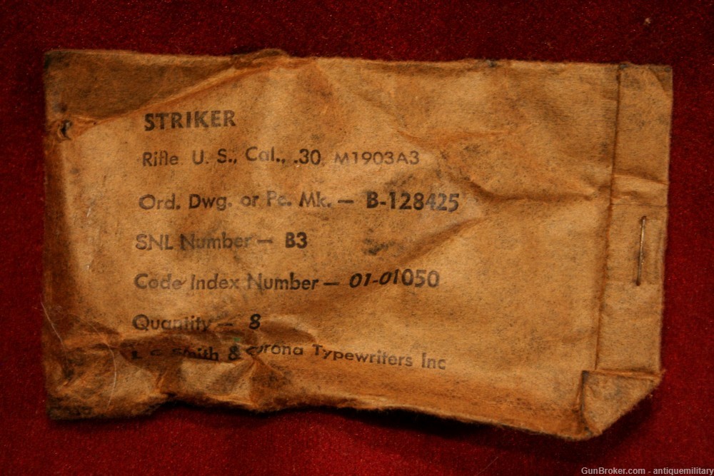 US Strikers (Firing Pins) - NOS Bag of 8 - Smith Corona M1903a3-img-0