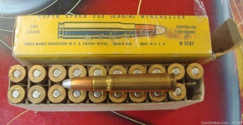 20 Winchester SILVERTIP .358 Winchester Vintage 200 grain SP ammunition-img-2