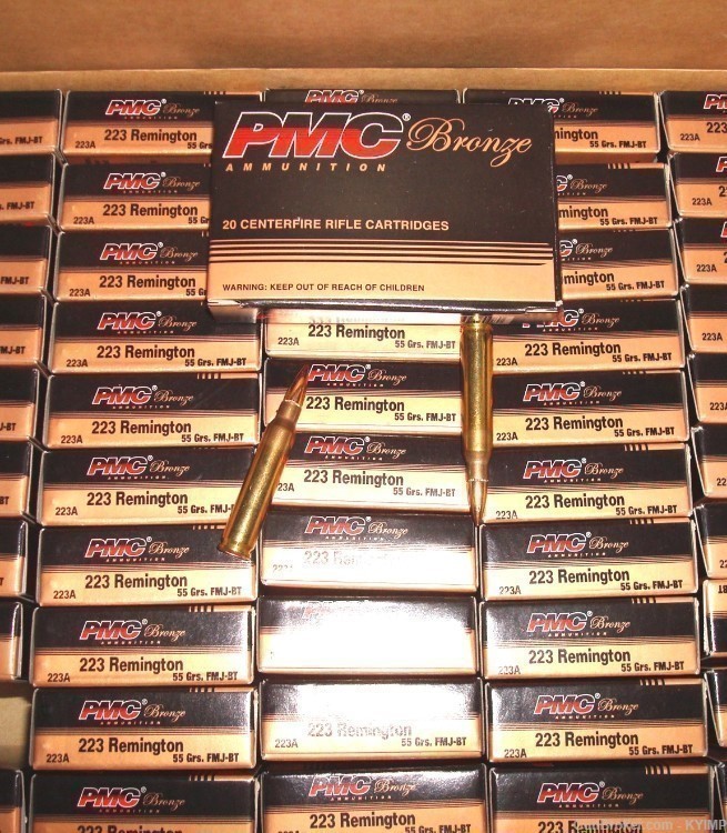 500 PMC FMJ 55 grain FMJ .223 Factory NEW Bronze Ammo 223A-img-4