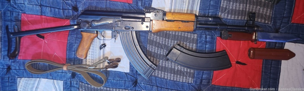 Pre Ban All Matching Norinco Type 56S-1 Chinese Underfolder AK47 Blue Bolt-img-1