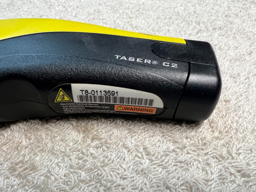 Used Taser C2 Compact Taser – Yellow with One Battery (No Cartridges)  -img-1