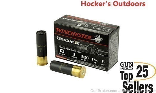 Winchester STH1235 12 Gauge Double X Turkey 5 Shot 3 Inches 10 Shotshells-img-0