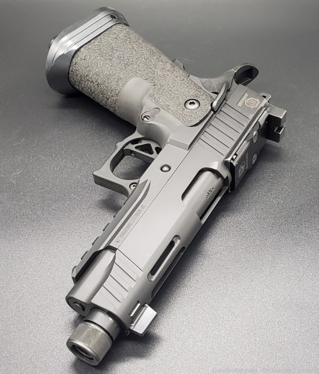 GP Arms Patriot 4.8" TB TT FDE 9mm Double Stack 1911 20+1 Optics Ready -img-2