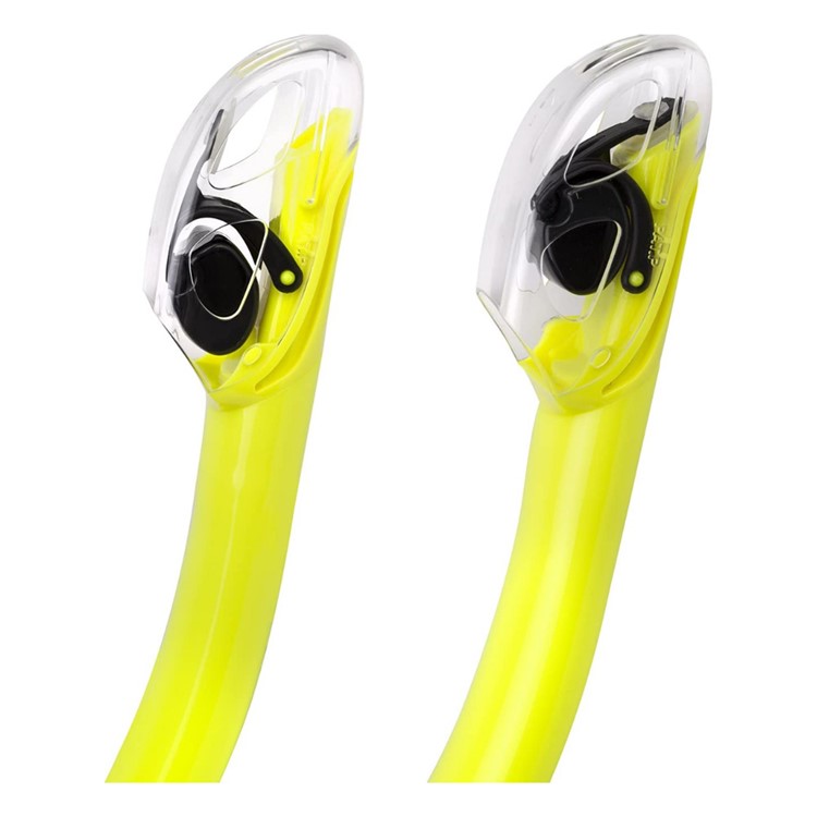 IST Dry Top Black Silicone With Neon Yellow Snorkel (SN204-BS-NY)-img-3
