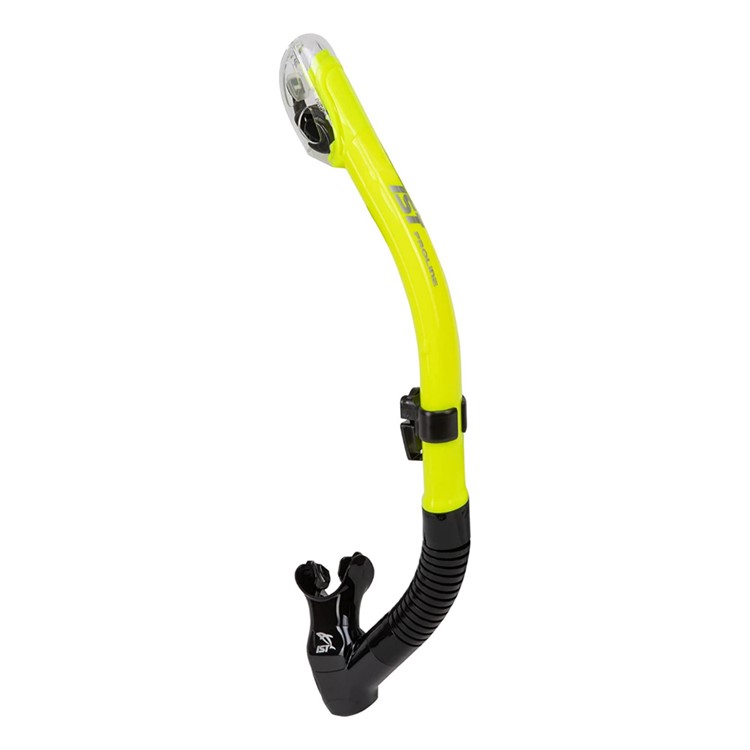 IST Dry Top Black Silicone With Neon Yellow Snorkel (SN204-BS-NY)-img-2