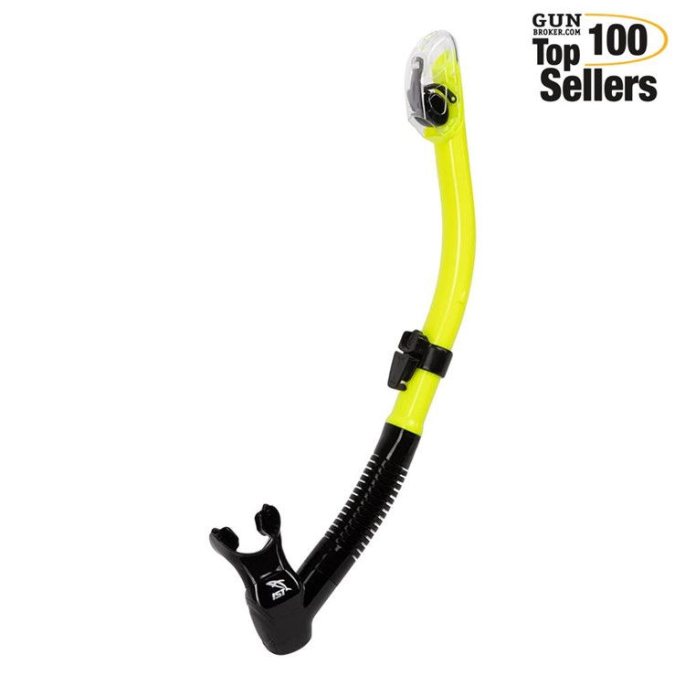 IST Dry Top Black Silicone With Neon Yellow Snorkel (SN204-BS-NY)-img-0