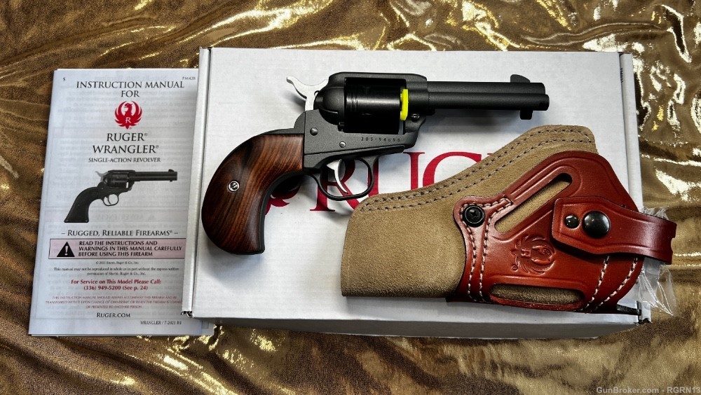 Ruger Wrangler Revolver Cobalt Cerakote .22 LR 3.75” *Factory New -img-0