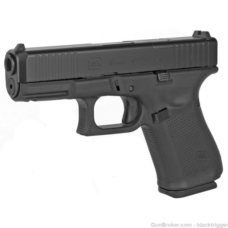 Glock PA195S201MOS G19 Gen5 MOS 9mm 4.02" 10+1 Overall Black MOS Cuts Black-img-3