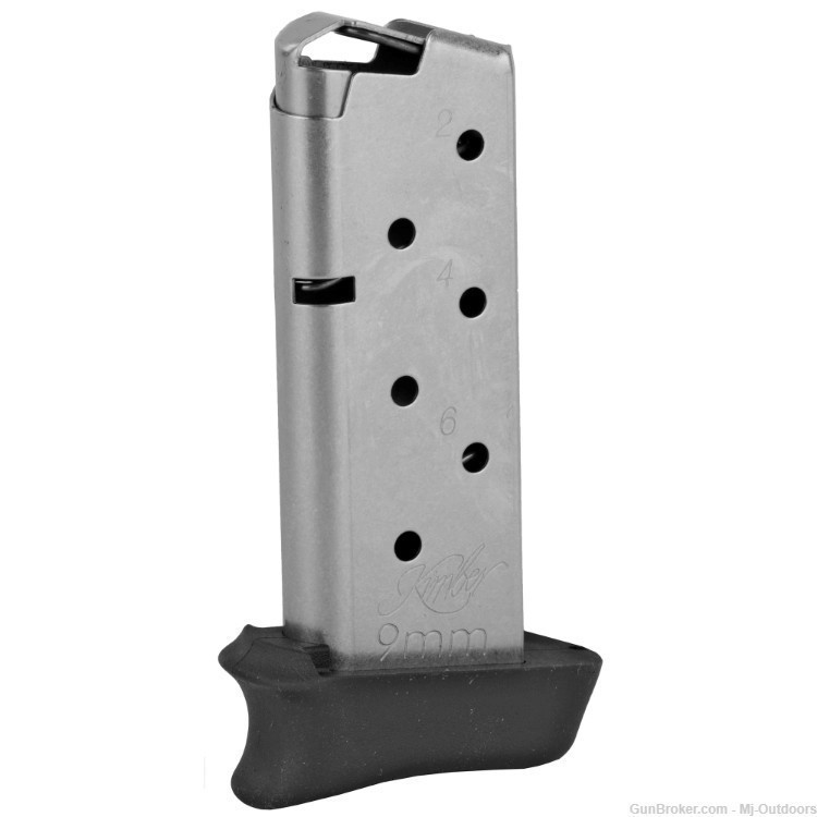 Kimber Micro 9 Magazine 9MM 7-Round SS with Hogue Grip Extension 2 Pack-img-1