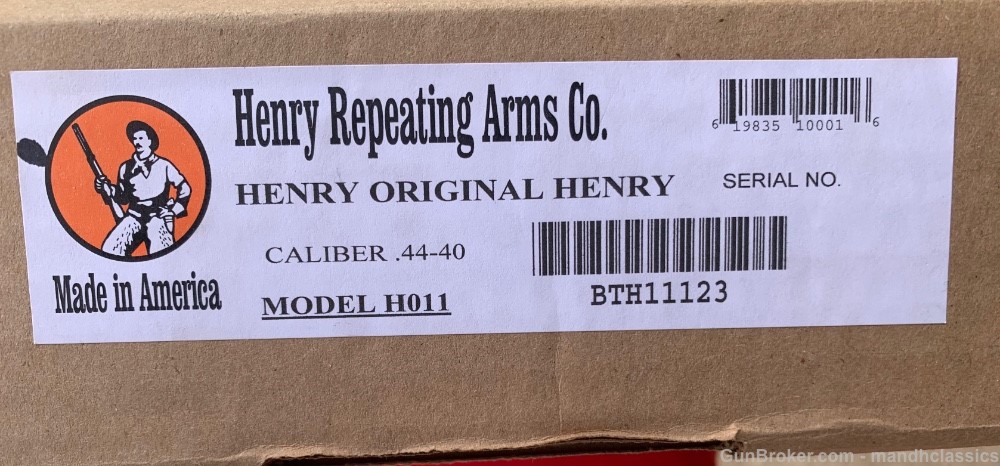 NIB Henry Repeating Arms "New Original Henry", 24.5" bbl, 44-40-img-0