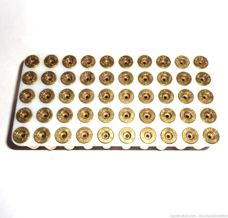50 "EMPTY" Brass 38-Bullet Fired Spent Shells Casings SPL RP-img-0
