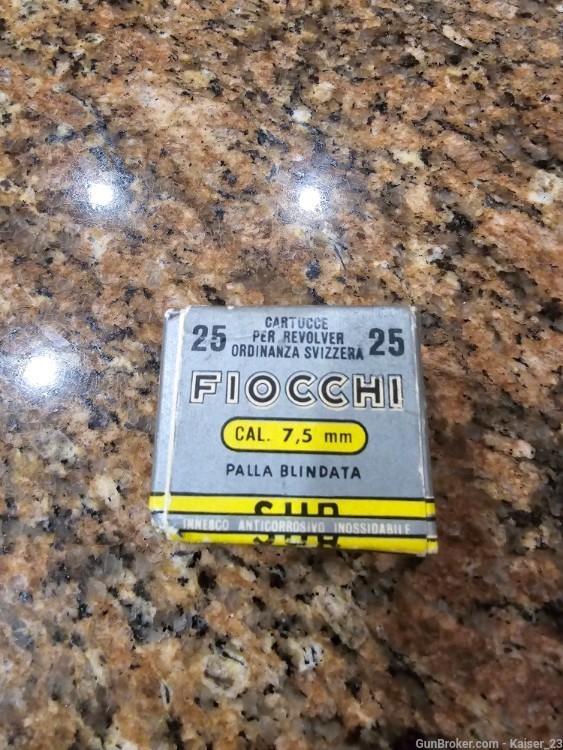 Fiocchi 25rd Box of 7.5mm Swiss Ordnance-img-0