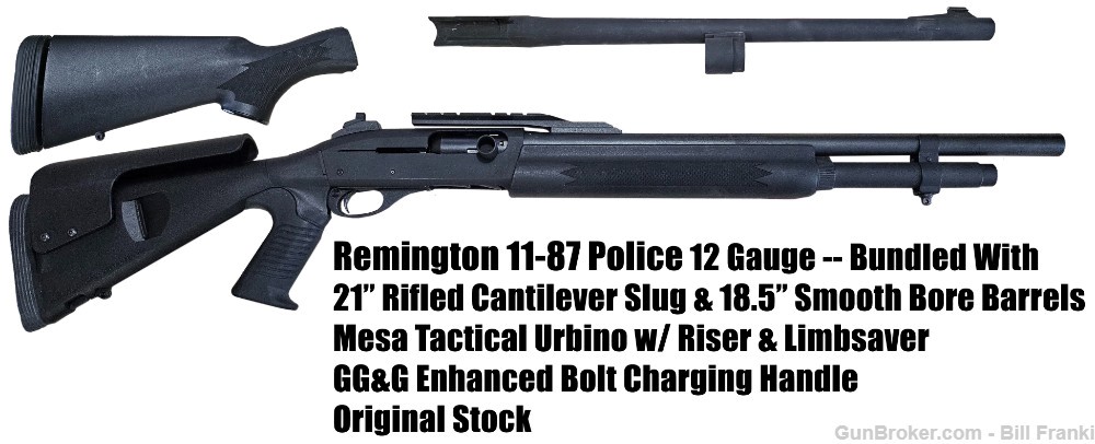 Remington 11-87 Police 12G Rifled & Smooth Barrels Mesa Tactical & Original-img-0