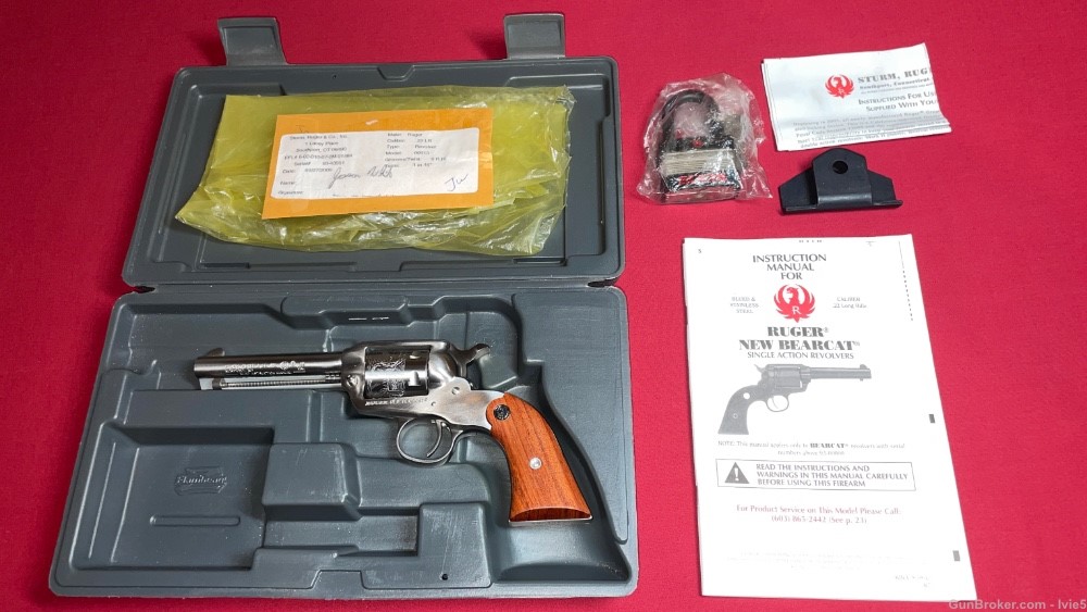 Ruger New Bearcat Stainless Revolver 22 LR 4 inch BBL - MFD 2009 NOS-img-0