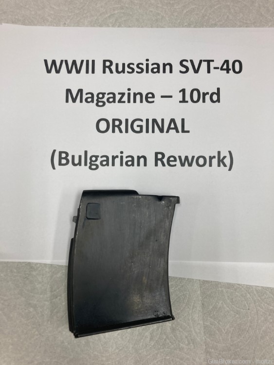 One (1) SVT 40 (SVT40) WWII Original Russian 10rd Magazine 7.62x54R-img-0