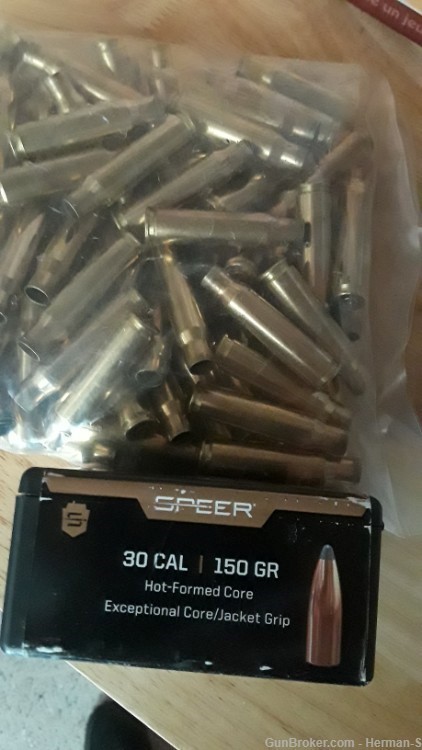 308 Winchester. Brass and Speer Bullets-img-0
