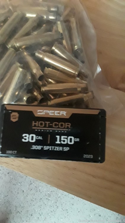 308 Winchester. Brass and Speer Bullets-img-2