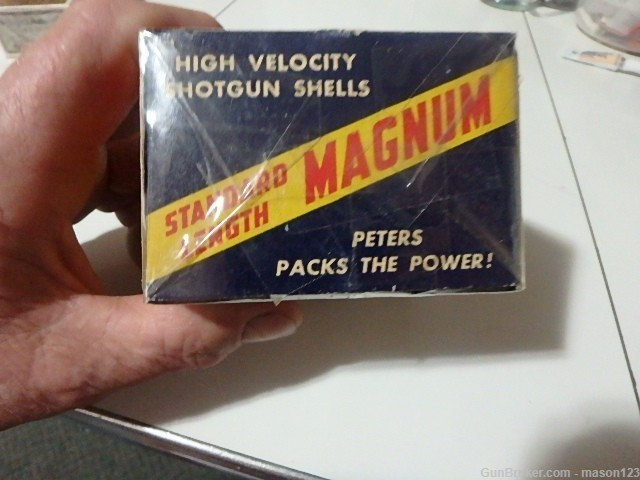 FULL 20 GA RED BAND PETERS MAGNUM DUCK BOX NO 6 SHOT -img-4
