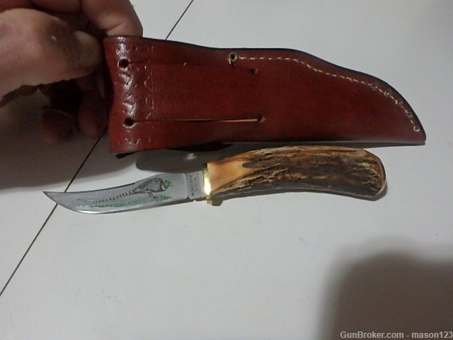 ROOSTER PHEASANT CASE XX 1990 BIRD KNIFE SUPER NEAT IN SHEATH-img-7