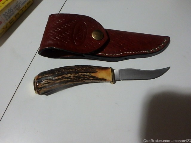 ROOSTER PHEASANT CASE XX 1990 BIRD KNIFE SUPER NEAT IN SHEATH-img-0