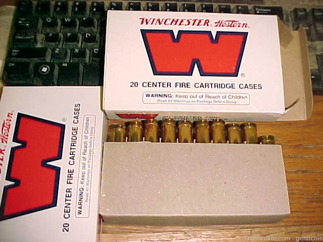 Reloading New Old Stock Brass W-W Super 300 Win Mag 2 Boxes total 40     -img-0