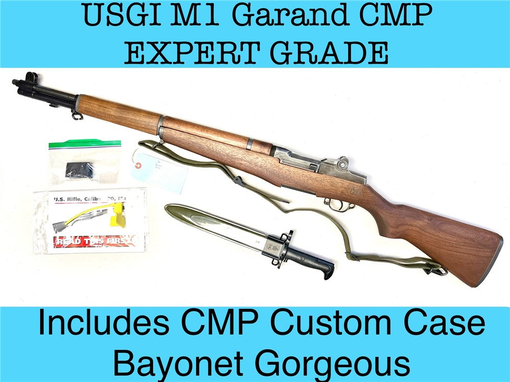  M1 Garand Springfield USGI CMP EXPERT GRADE AUTHENTIC Penny Auction      -img-0