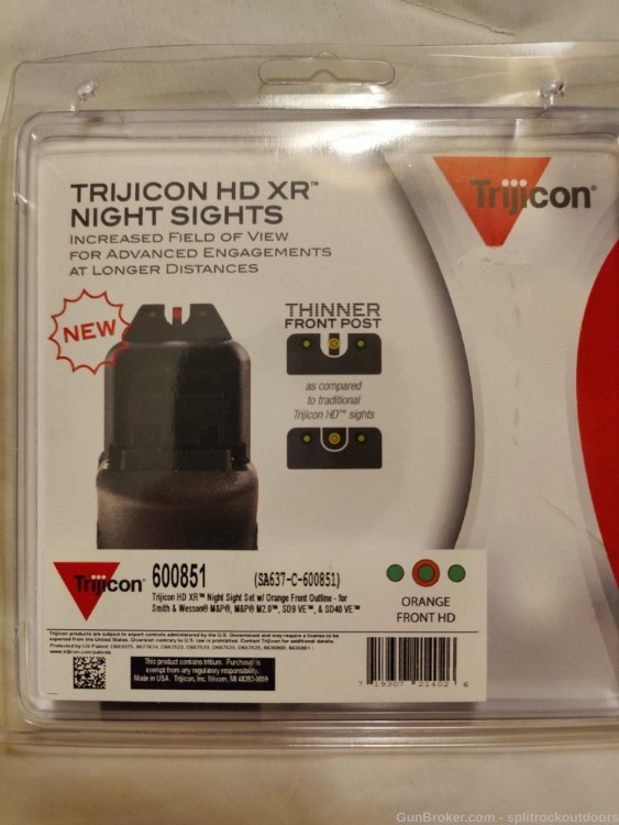 Smith and Wesson S&W M&P M2.0 LONG SLIDE FDE Trijicon HD XR Night Sights-img-5