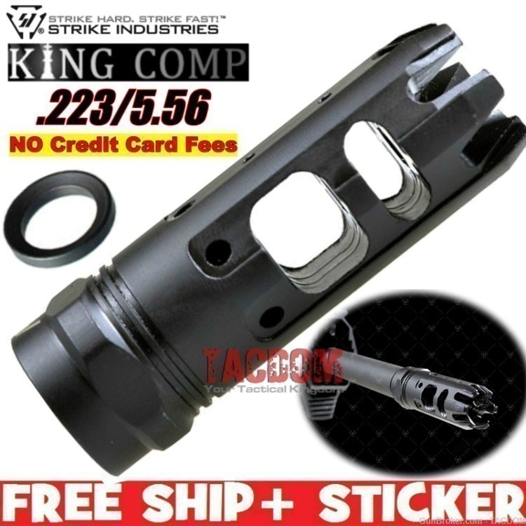 Strike Industries KING COMP Compensator .223 5.56 22cal Recoil Reducer AR15-img-0
