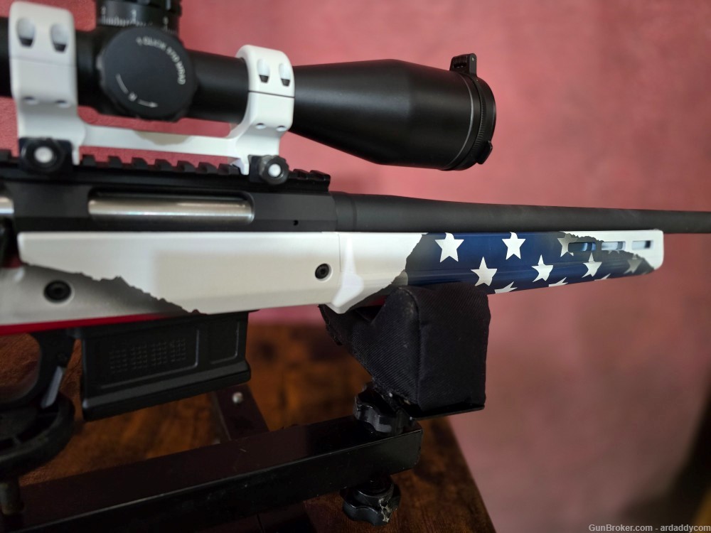 Ruger American Hunter 6.5mm Creedmoor Bolt Action Rifle  Custom Flag Magpul-img-3