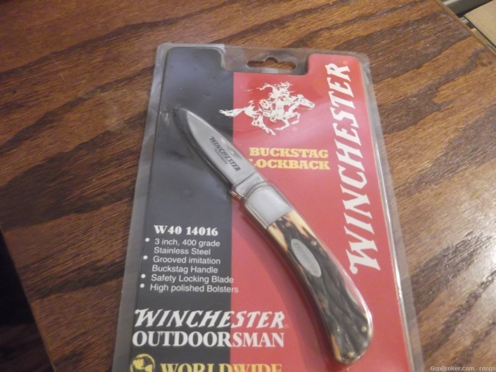 WINCHESTER BUCKSTAG LOCKBACK POCKET KNIFE 14016-img-0