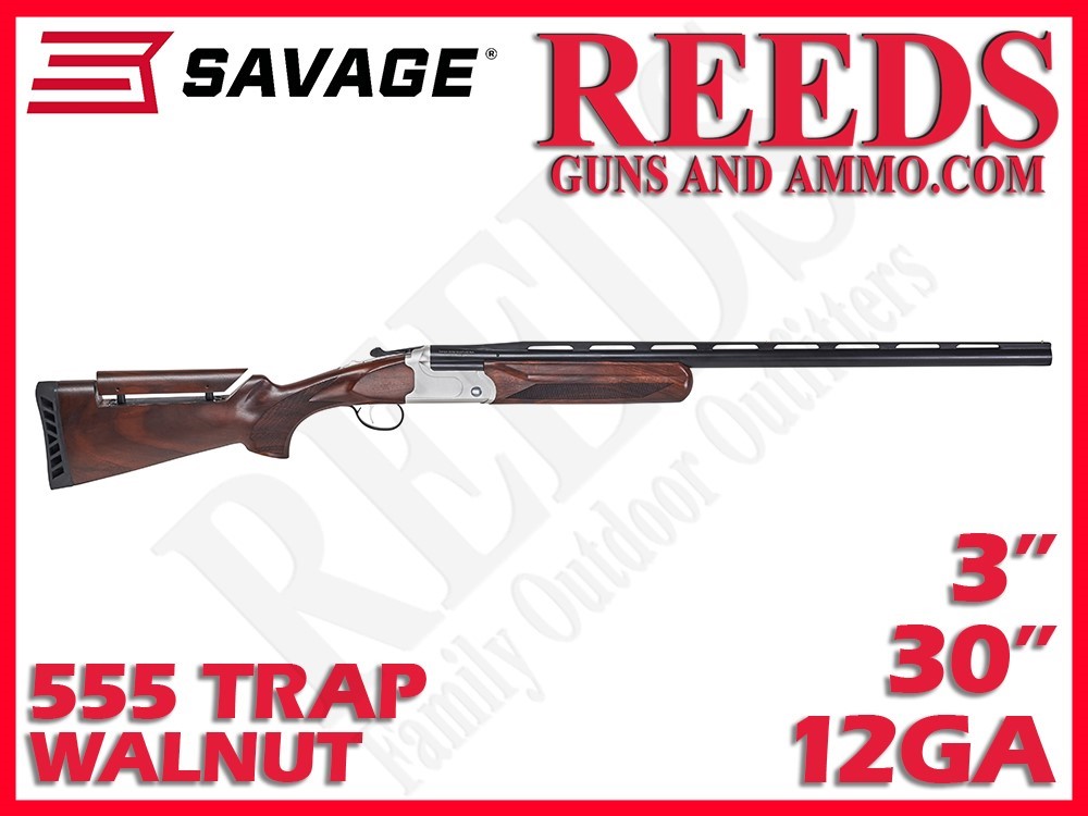 Savage Stevens 555 Trap Walnut 12 Ga 3in 30in 23222-img-0