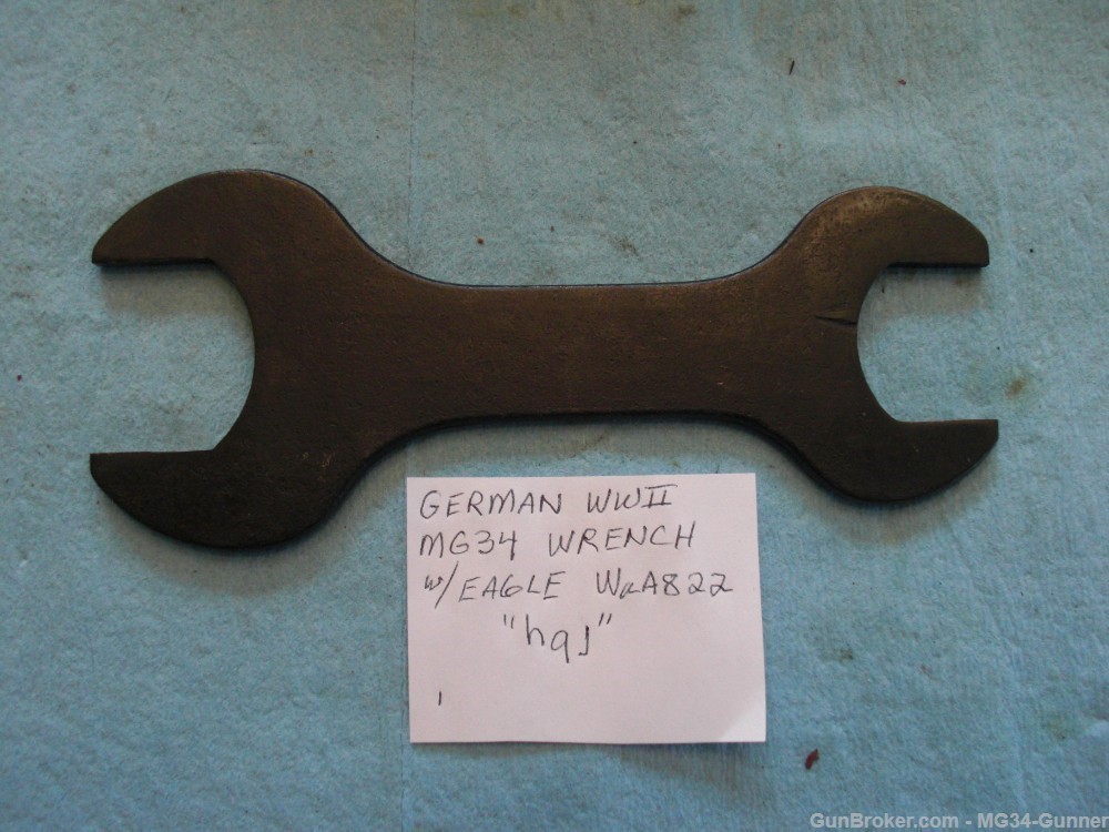 German WWII MG34 Wrench w/ Eagle WaA822 "hqj" - Excellent-img-4