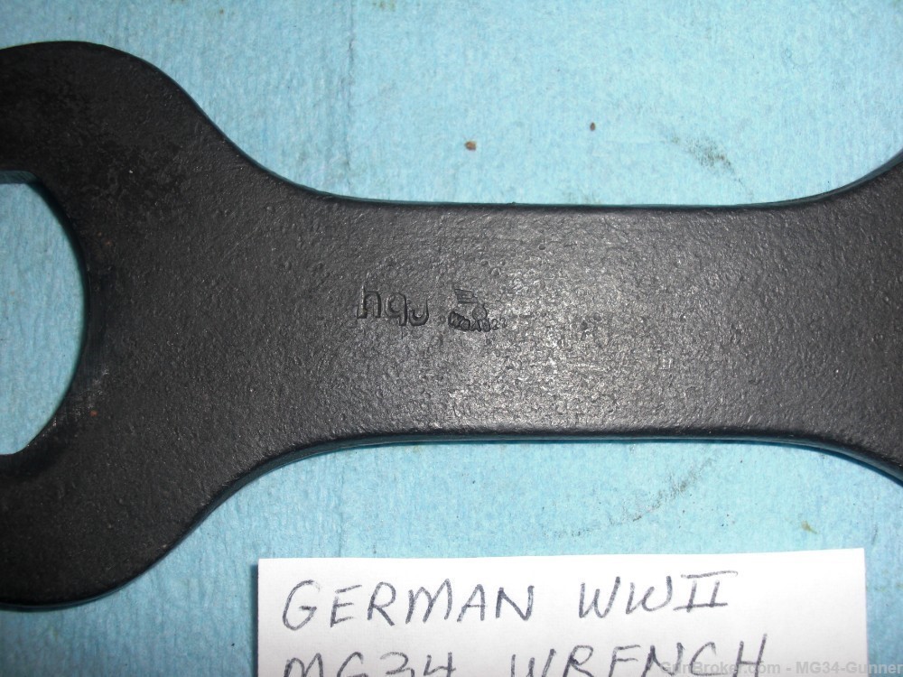 German WWII MG34 Wrench w/ Eagle WaA822 "hqj" - Excellent-img-2