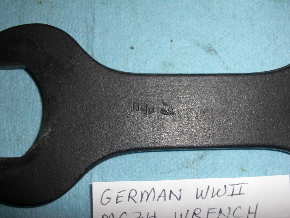 German WWII MG34 Wrench w/ Eagle WaA822 "hqj" - Excellent-img-6