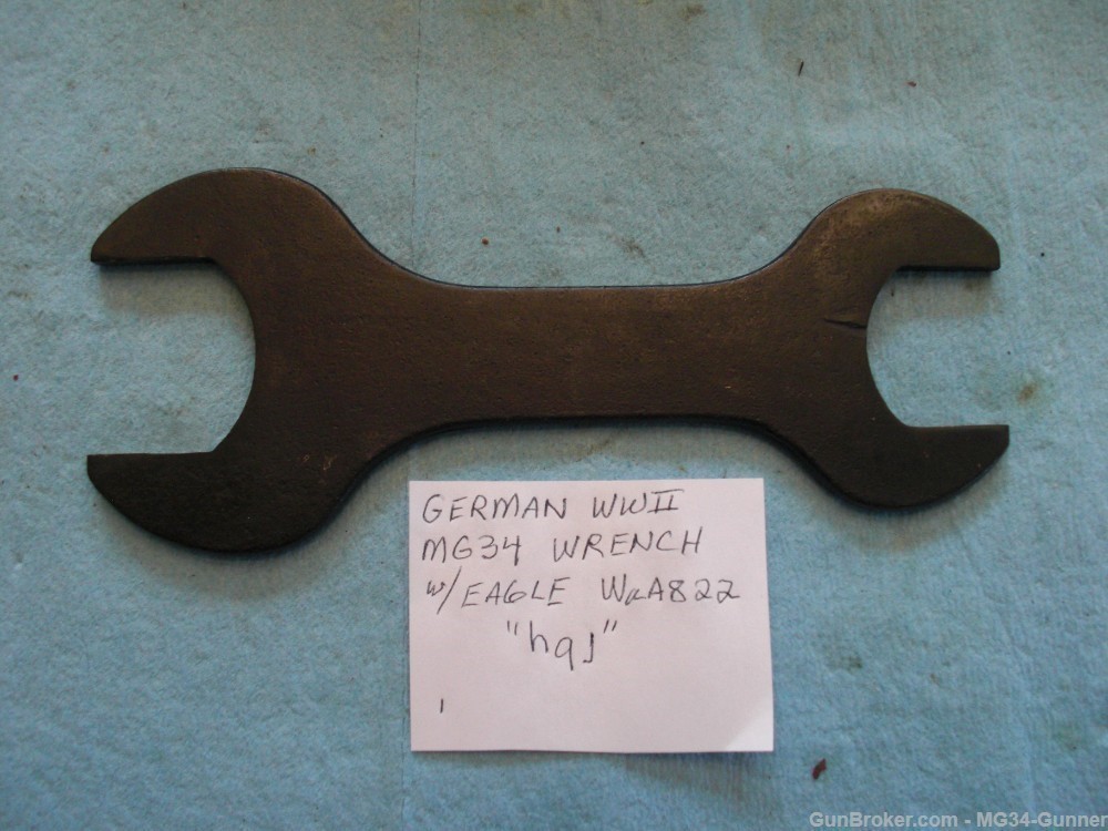 German WWII MG34 Wrench w/ Eagle WaA822 "hqj" - Excellent-img-5