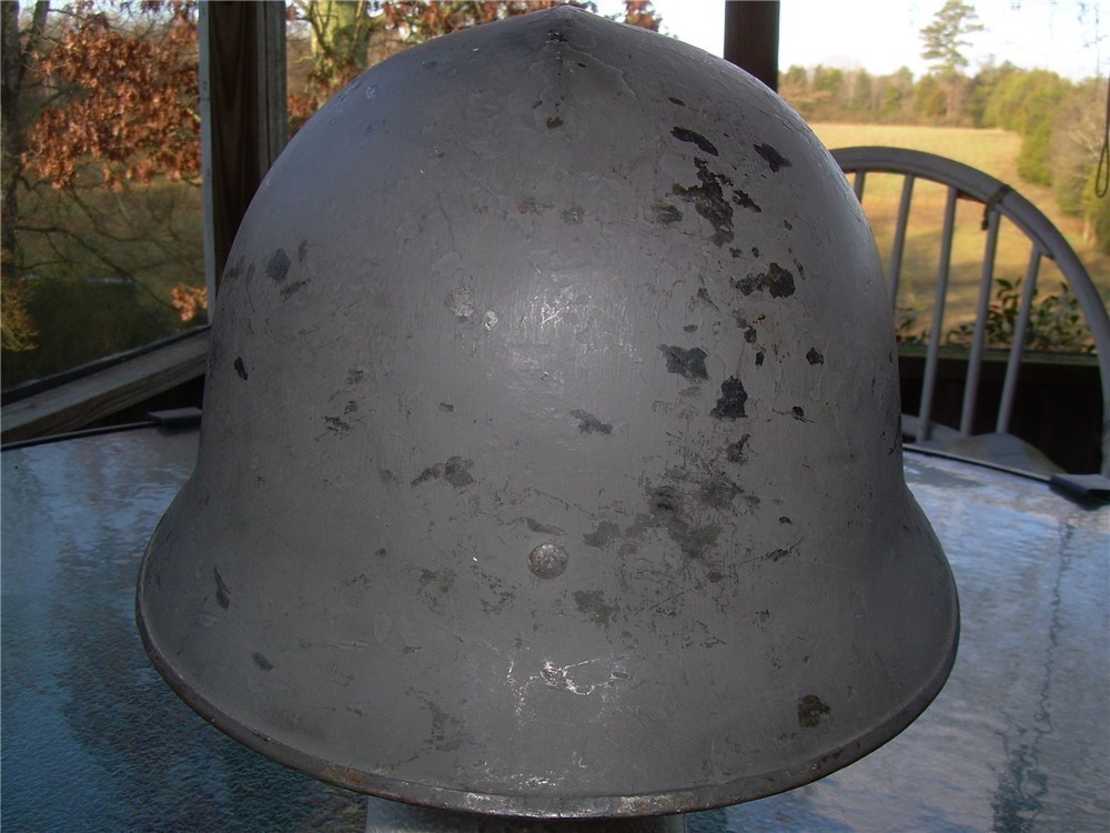 Pre-WWII Swedish M1921/18 Steel Helmet, complete rare large size-img-2