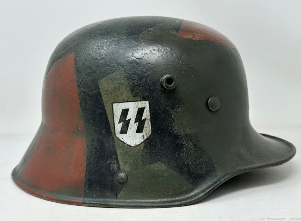 WW2 German SS Camo DD M16 Helmet WWII WW1 shell m17 ET uniform -img-0