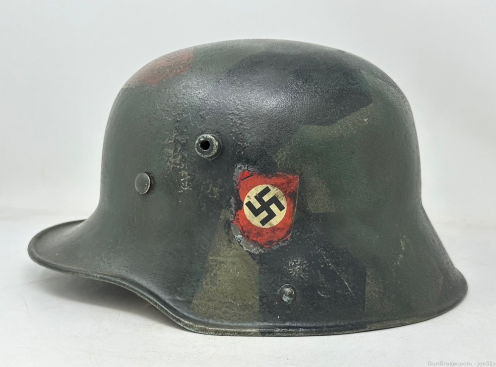 WW2 German SS Camo DD M16 Helmet WWII WW1 shell m17 ET uniform -img-4