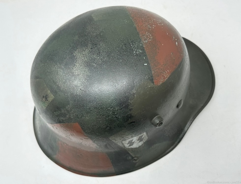 WW2 German SS Camo DD M16 Helmet WWII WW1 shell m17 ET uniform -img-7