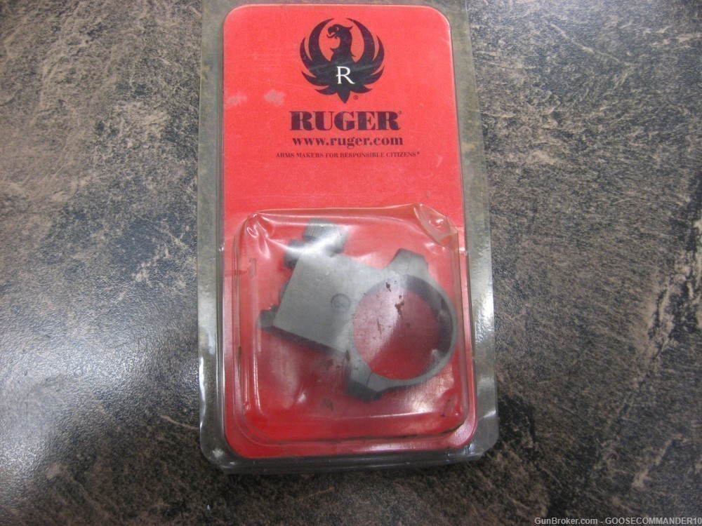 RUGER SCOPE RING 6KHM STAINLESS TARGET GREY-img-0