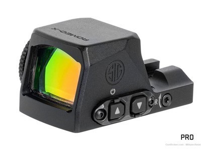 Sig Sauer Romeo X-Pro 1x24mm Red 2 MOA Dot Sight - Black (SORX1000)