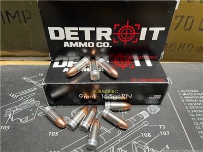 NAS3 Subsonic 9mm 165gr FMJ 50 Rounds NO CC FEES ! FLAT RATE SHIPPING