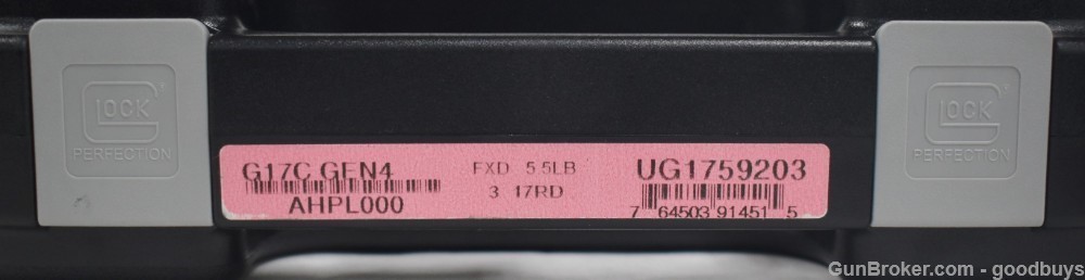 GLOCK 17C GEN 4 9mm COMPENSATED UG1759203 NIB 17 G17C G17 SALE 4.49"-img-5