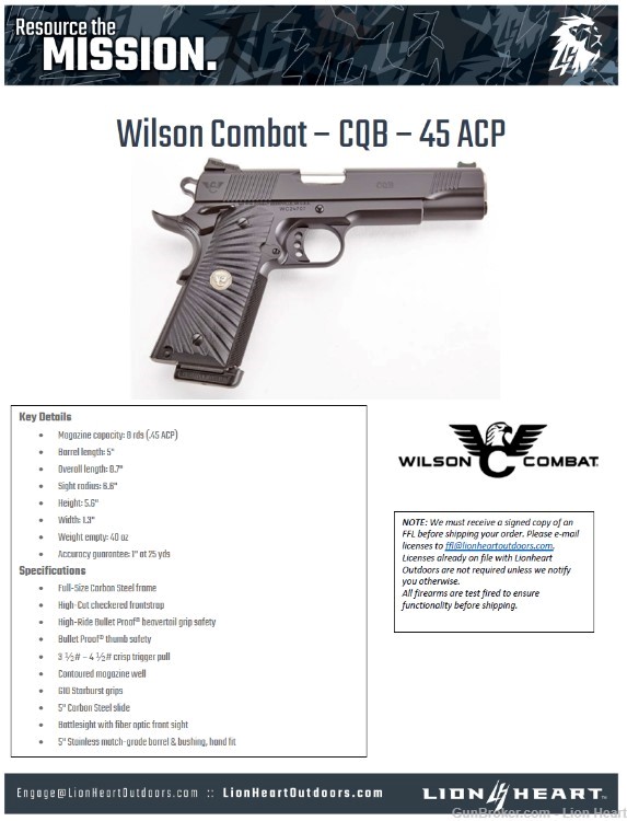 Wilson Combat - CQB - 45 ACP-img-0