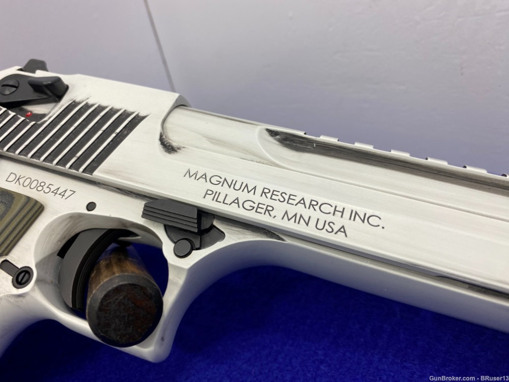 Magnum Research Mark XIX .50AE *STUNNING WHITE MATTE DISTRESSED FINISH*-img-23