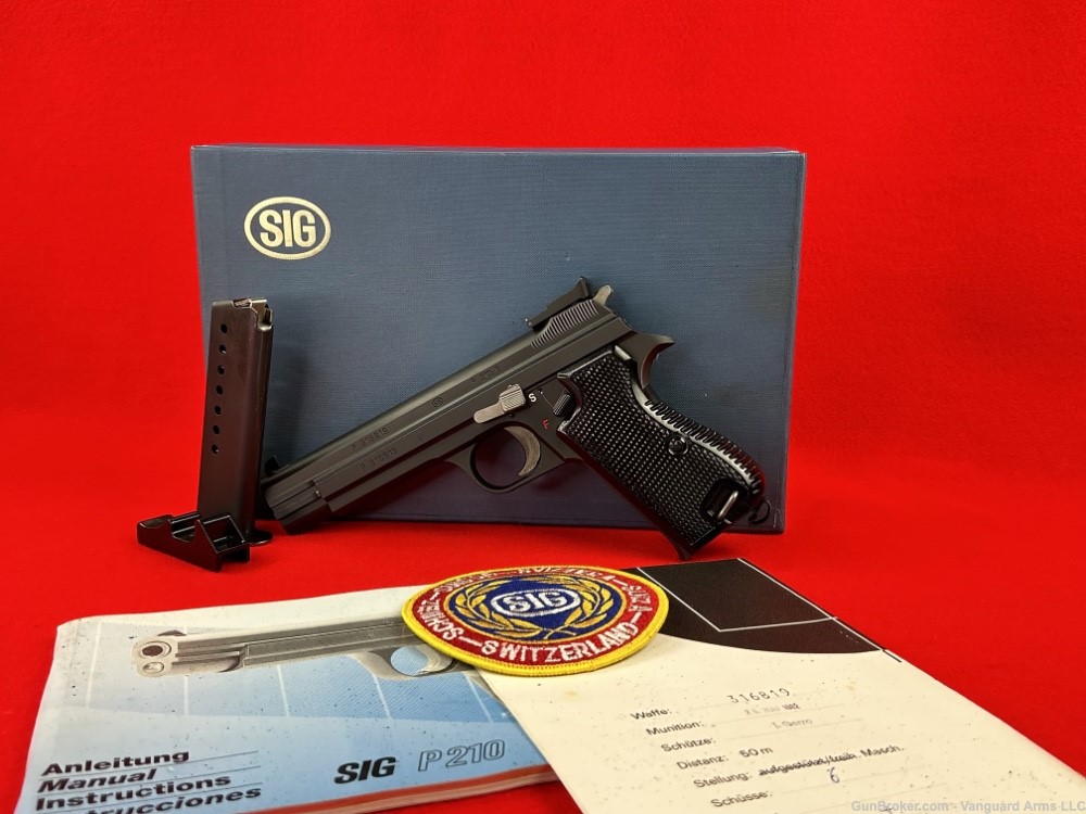 Sig P210-6 Hammerli 9mm Semi-Automatic Pistol! Made in Switzerland! -img-0